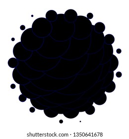 Dark BLUE vector layout with circles. Abstract illustration with colorful spots in nature style. Pattern for booklets, leaflets.