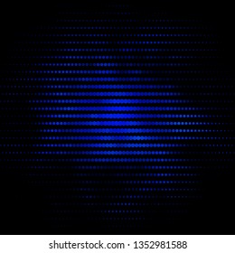 Dark BLUE vector layout with circles. Colorful illustration with gradient dots in nature style. Design for posters, banners.