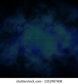 Dark BLUE vector layout with circles. Abstract colorful disks on simple gradient background. Design for posters, banners.
