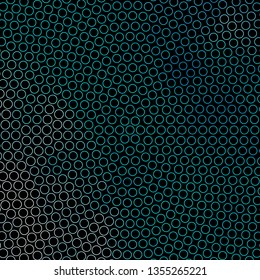 Dark BLUE vector layout with circles. Abstract illustration with colorful spots in nature style. Pattern for business ads.