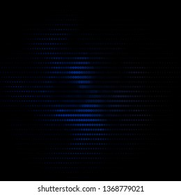 Dark BLUE vector layout with circles. Glitter abstract illustration with colorful drops. Design for posters, banners.