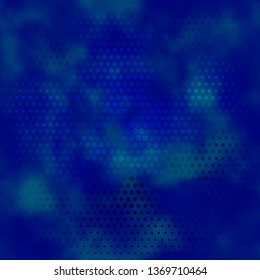 Dark BLUE vector layout with circles. Modern abstract illustration with colorful circle shapes. Pattern for wallpapers, curtains.