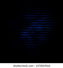 Dark BLUE vector layout with circles. Abstract illustration with colorful spots in nature style. Pattern for business ads.