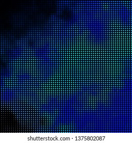 Dark BLUE vector layout with circles. Abstract decorative design in gradient style with bubbles. New template for your brand book.