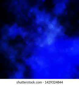 Dark BLUE vector layout with circles. Abstract illustration with colorful spots in nature style. New template for your brand book.