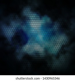 Dark BLUE vector layout with circles. Modern abstract illustration with colorful circle shapes. Pattern for booklets, leaflets.