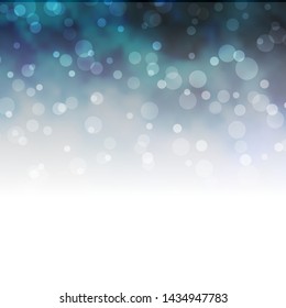 Dark BLUE vector layout with circles. Illustration with set of shining colorful abstract spheres. Pattern for wallpapers, curtains.