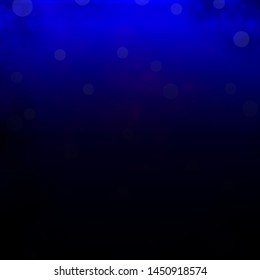 Dark BLUE vector layout with circles. Modern abstract illustration with colorful circle shapes. Pattern for wallpapers, curtains.