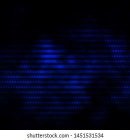 Dark BLUE vector layout with circles. Modern abstract illustration with colorful circle shapes. Pattern for business ads.