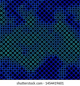 Dark BLUE vector layout with circles. Abstract illustration with colorful spots in nature style. Pattern for websites, landing pages.
