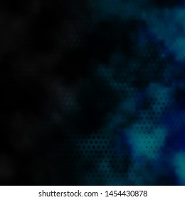 Dark BLUE vector layout with circles. Illustration with set of shining colorful abstract spheres. Pattern for websites, landing pages.