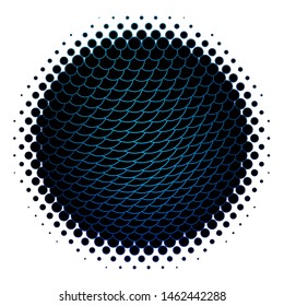 Dark BLUE vector layout with circles. Glitter abstract illustration with colorful drops. Pattern for business ads.