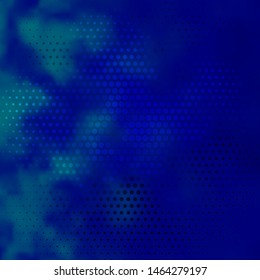 Dark BLUE vector layout with circles. Abstract colorful disks on simple gradient background. Pattern for business ads.