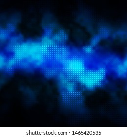 Dark BLUE vector layout with circles. Abstract illustration with colorful spots in nature style. Design for posters, banners.