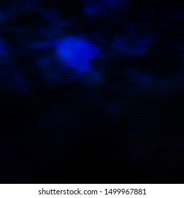 Dark BLUE vector layout with circles. Abstract decorative design in gradient style with bubbles. Pattern for wallpapers, curtains.