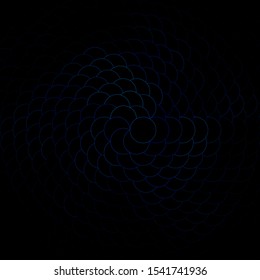 Dark BLUE vector layout with circles. Glitter abstract illustration with colorful drops. Pattern for business ads.