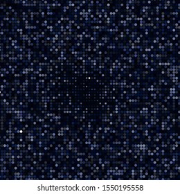 Dark BLUE vector layout with circles. Glitter abstract illustration with colorful drops. New template for your brand book.