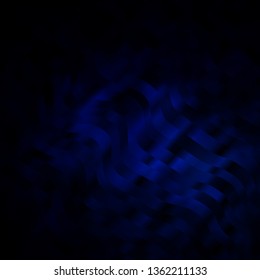 Dark BLUE vector layout with circular arc. Colorful illustration with curved lines. Pattern for commercials, ads.