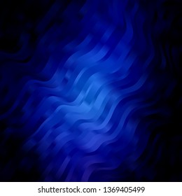Dark BLUE vector layout with circular arc. Bright illustration with gradient circular arcs. Pattern for websites, landing pages.