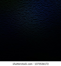 Dark BLUE vector layout with circular arc. Colorful illustration, which consists of curves. Pattern for commercials, ads.