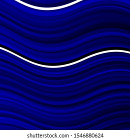 Dark BLUE vector layout with circular arc. Illustration in halftone style with gradient curves. Smart design for your promotions.