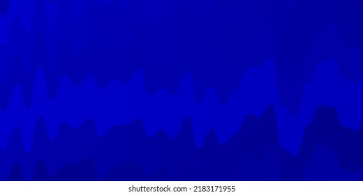 Dark BLUE vector layout with circular arc. Colorful illustration in circular style with lines. Pattern for ads, commercials.