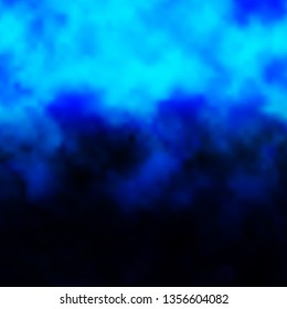 Dark BLUE vector layout with cloudscape. Shining illustration with abstract gradient clouds. Pattern for your booklets, leaflets.