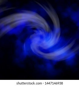 Dark BLUE vector layout with cloudscape. Shining illustration with abstract gradient clouds. Template for landing pages.