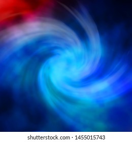 Dark BLUE vector layout with cloudscape. Illustration in abstract style with gradient clouds. Template for landing pages.