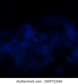 Dark BLUE vector layout with cloudscape. Illustration in abstract style with gradient clouds. Template for landing pages.
