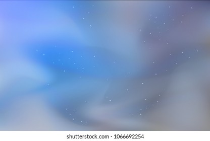 Dark BLUE vector layout with cosmic stars. Modern abstract illustration with Big Dipper stars. Best design for your ad, poster, banner.