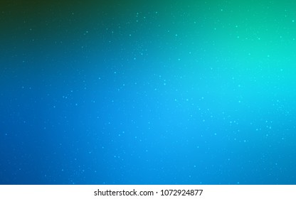 Dark BLUE vector layout with cosmic stars. Space stars on blurred abstract background with gradient. Smart design for your business advert.