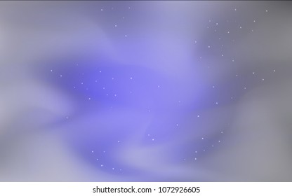 Dark BLUE vector layout with cosmic stars. Modern abstract illustration with Big Dipper stars. Template for cosmic backgrounds.