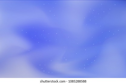 Dark BLUE vector layout with cosmic stars. Shining illustration with sky stars on abstract template. Best design for your ad, poster, banner.