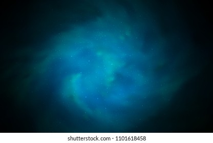 Dark BLUE vector layout with cosmic stars. Shining colored illustration with bright astronomical stars. Pattern for astronomy websites.
