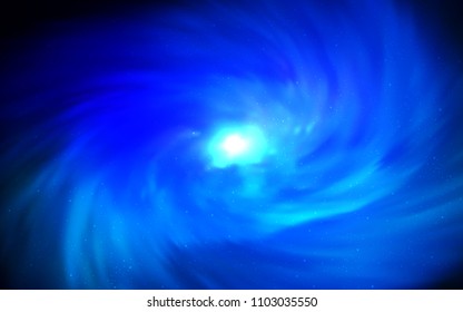 Dark BLUE vector layout with cosmic stars. Shining colored illustration with bright astronomical stars. Pattern for astrology websites.