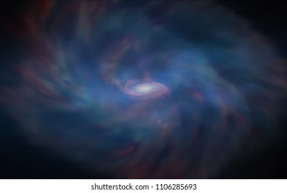 Dark BLUE vector layout with cosmic stars. Space stars on blurred abstract background with gradient. Pattern for astrology websites.