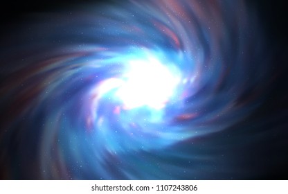 Dark BLUE vector layout with cosmic stars. Space stars on blurred abstract background with gradient. Pattern for astronomy websites.