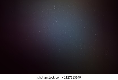 Dark BLUE vector layout with cosmic stars. Modern abstract illustration with Big Dipper stars. Pattern for astronomy websites.