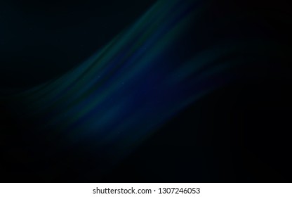 Dark BLUE vector layout with cosmic stars. Blurred decorative design in simple style with galaxy stars. Pattern for futuristic ad, booklets.