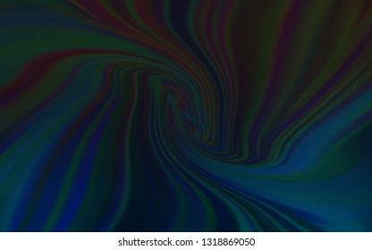 Dark BLUE vector layout with cosmic stars. Modern abstract illustration with Big Dipper stars. Smart design for your business advert.