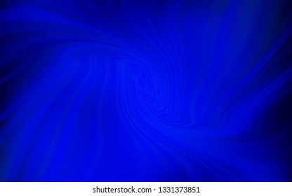 Dark BLUE vector layout with cosmic stars. Shining illustration with sky stars on abstract template. Template for cosmic backgrounds.