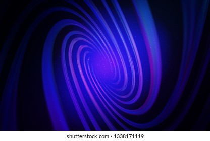 Dark BLUE vector layout with cosmic stars. Space stars on blurred abstract background with gradient. Pattern for astronomy websites.