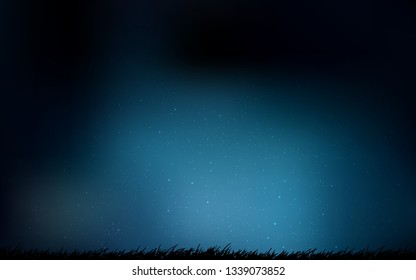 Dark BLUE vector layout with cosmic stars. Shining colored illustration with bright astronomical stars. Pattern for astrology websites.