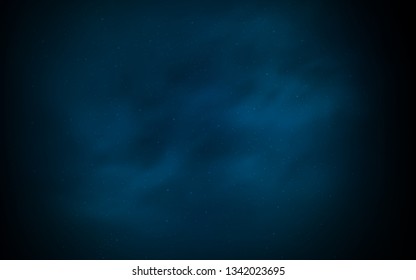 Dark BLUE vector layout with cosmic stars. Shining illustration with sky stars on abstract template. Best design for your ad, poster, banner.