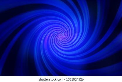 Dark BLUE vector layout with cosmic stars. Shining colored illustration with bright astronomical stars. Smart design for your business advert.