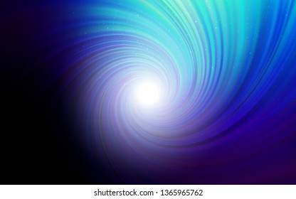 Dark BLUE vector layout with cosmic stars. Glitter abstract illustration with colorful cosmic stars. Pattern for astronomy websites.