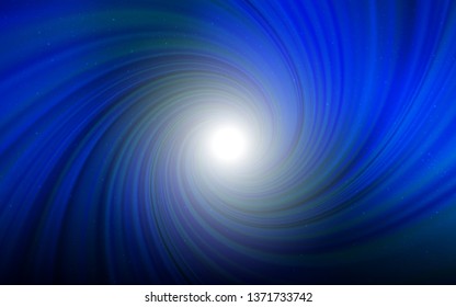 Dark BLUE vector layout with cosmic stars. Shining colored illustration with bright astronomical stars. Pattern for astronomy websites.
