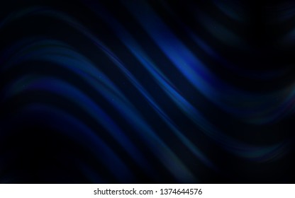 Dark BLUE vector layout with cosmic stars. Glitter abstract illustration with colorful cosmic stars. Smart design for your business advert.