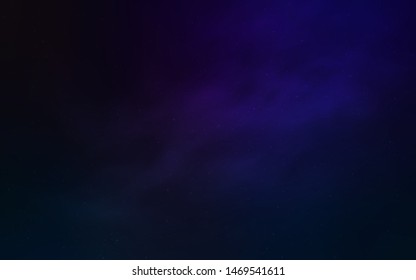 Dark BLUE vector layout with cosmic stars. Shining illustration with sky stars on abstract template. Pattern for astronomy websites.